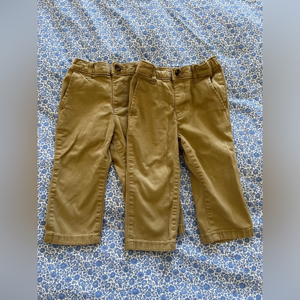 2 pairs 12-18 month Children’s Place Stretch Chino Pants